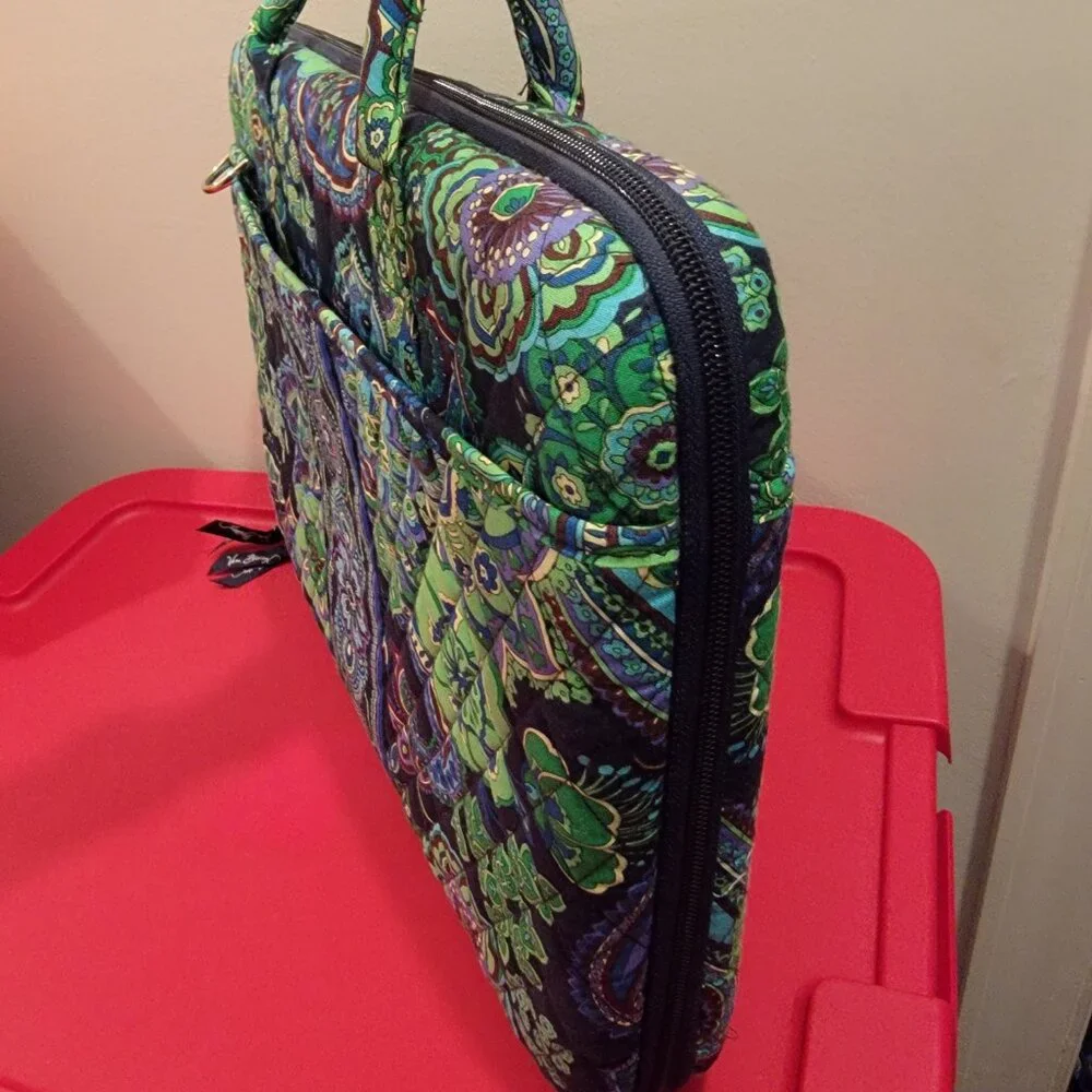 Vera Bradley Blue Rhapsody Hard Shell Laptop Portfolio Notebook Case - No Strap
